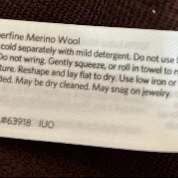 EILEEN FISHER Merino Wool Crew Neck Sleeveless Top Dark Brown Size L NWT $198 - Picture 7 of 9